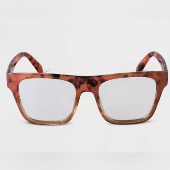 Women's Retro Square Blue Light Filtering Glasses - A New Day™ - Picture 1 of 2